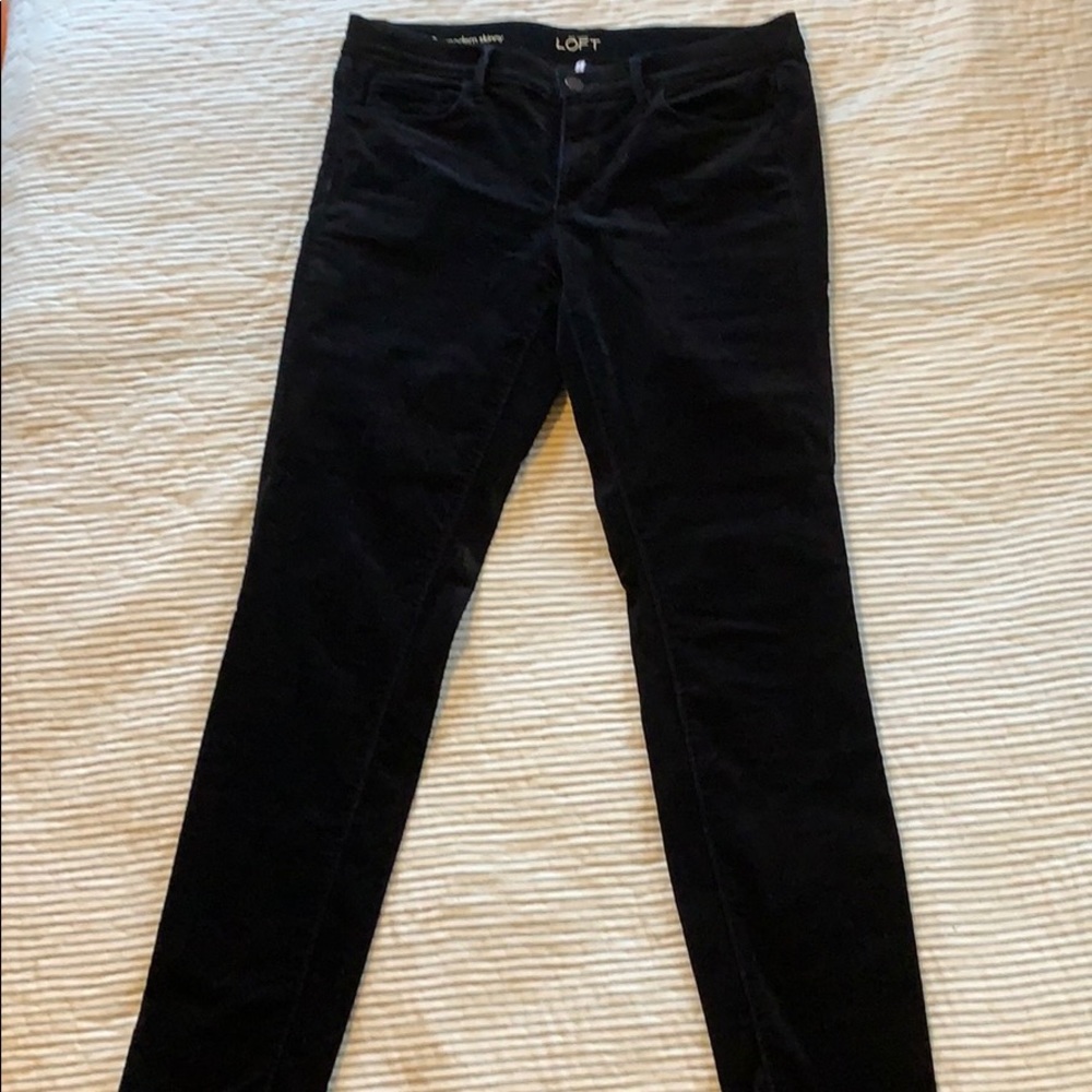Black corduroy pants